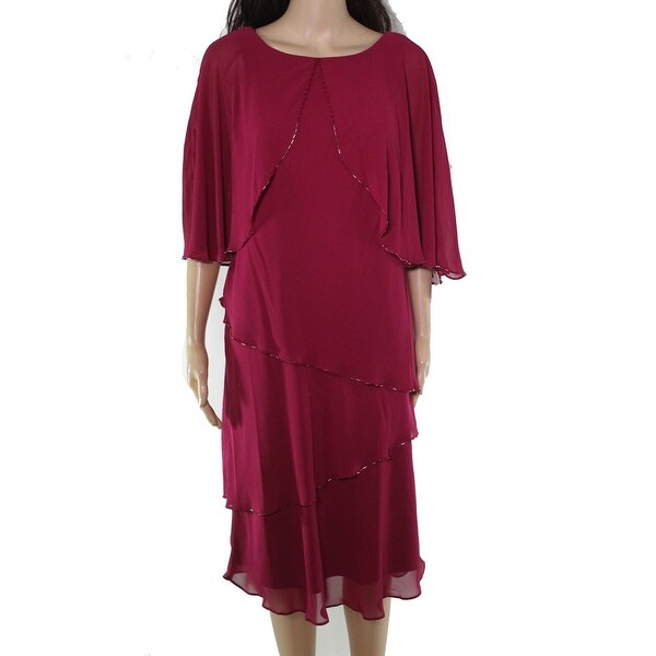 burgundy dress size 18