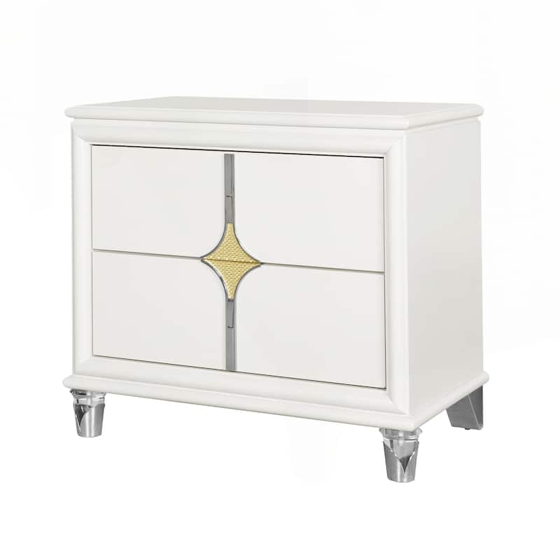 Sophisticated Nightstand with Stylish Design and Practical Storage