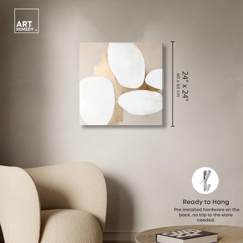 Stacked Stones III Canvas by Art Remedy, Gallery Wrapped