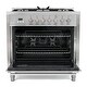 preview thumbnail 8 of 13, Cosmo 36 in. 3.8 cu. ft. Single Oven Dual Fuel Range with 8 Function Convection Oven in Stainless Steel