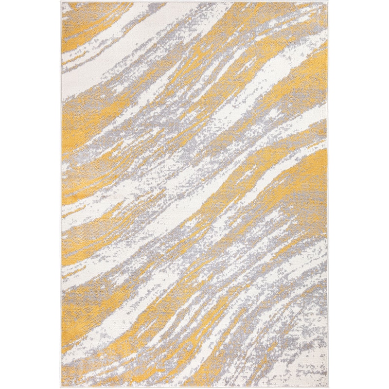 World Rug Gallery Modern Abstract Swirl Area Rug