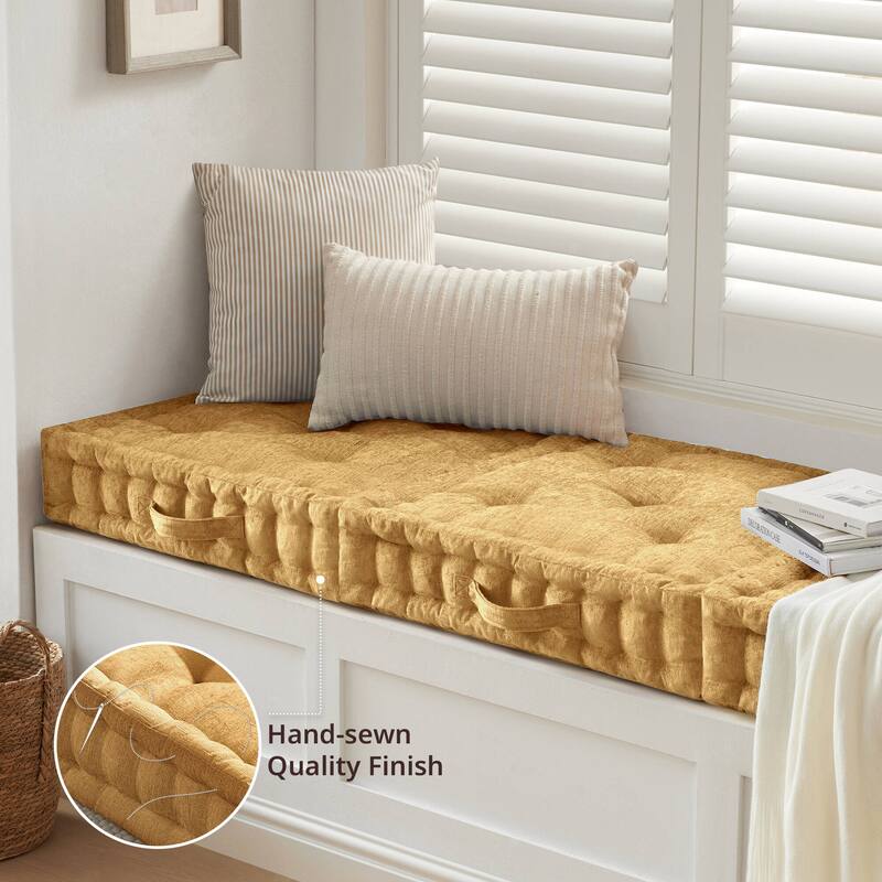 Intelligent Design Azza Poly Chenille Square Floor Pillow Cushion