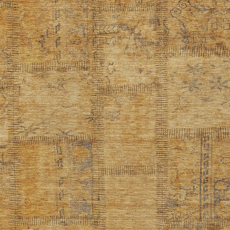 HomeRoots Patchwork Transitional Rectangle Outdoor Rug