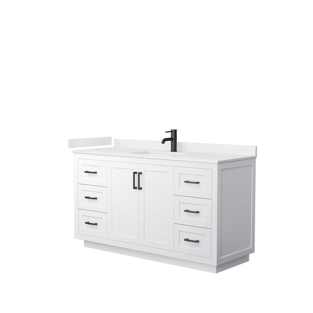 Miranda 60-inch Single Vanity, Quartz Top