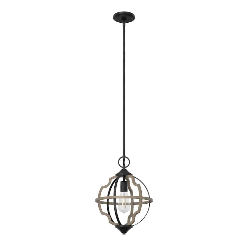 Hunter Stone Creek 1-Light Pendant - Kitchen Island, Dining Room, Entry - Farmhouse, Rustic, Transitional