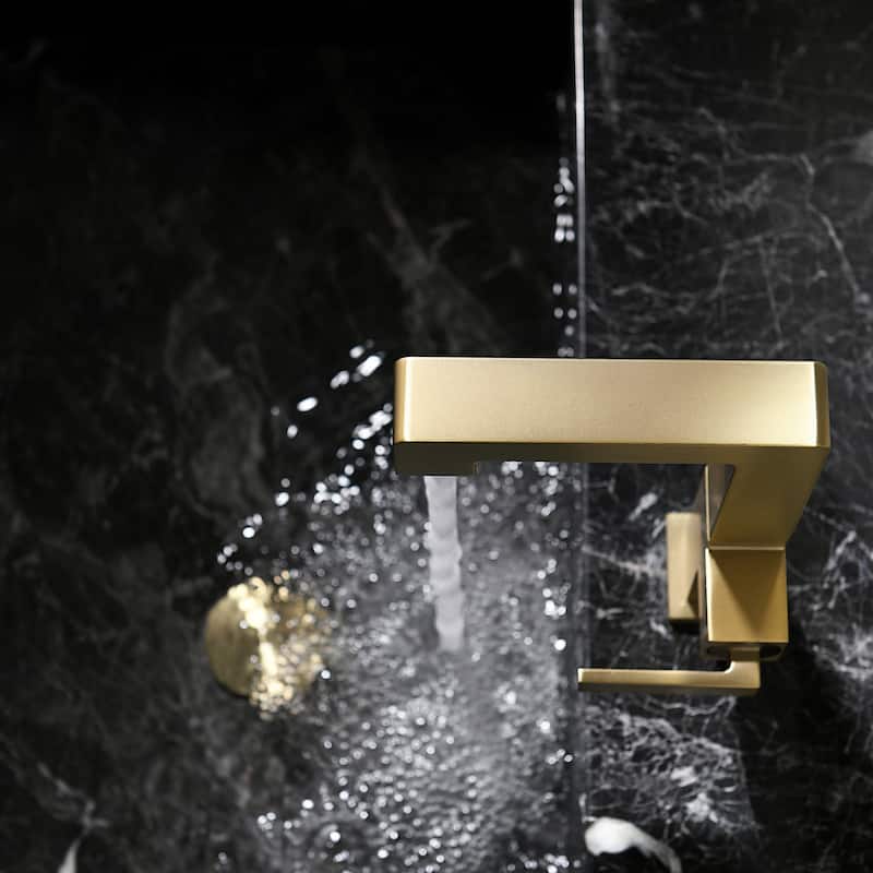 7.8"-11.8"H Solid Brass Single Handle Single Hole Bathroom Sink Faucet