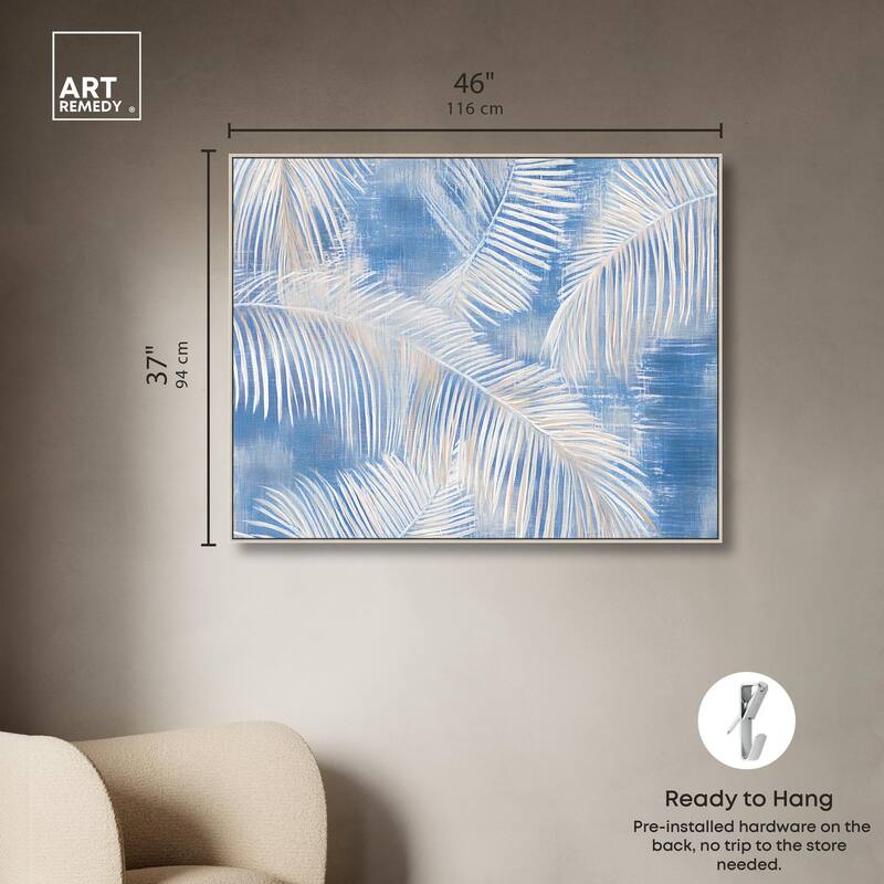 Sky Palm Silhouettes Canvas by Art Remedy