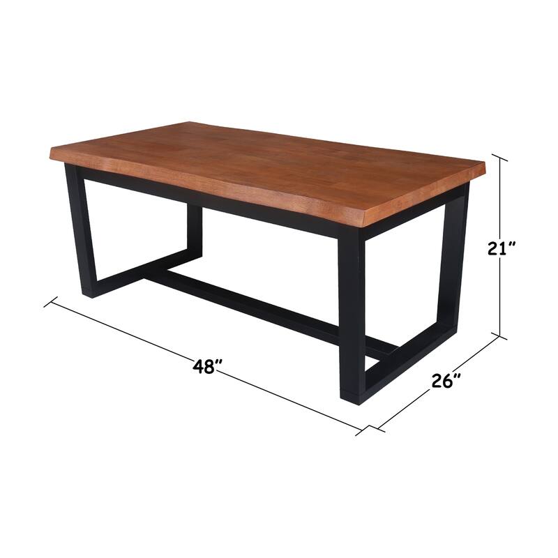 Live Edge Solid Wood Coffee Table
