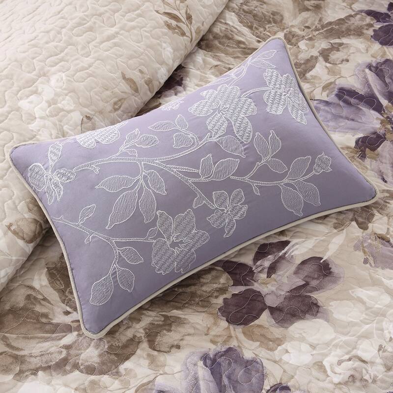 GDF Studio - Luna 6-Piece Reversible Quilt Set with Decorative Pillows