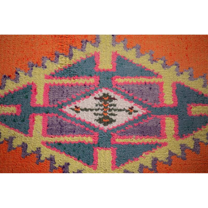 Anatolian Oriental Vintage Runner Rug Handmade Silk Carpet - 2'8"x 11'4"