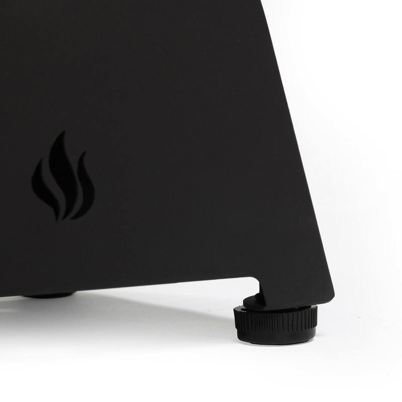 28" Propane Gas Fire Pits, 50000 BTU Rectangular Steel Fire Pit