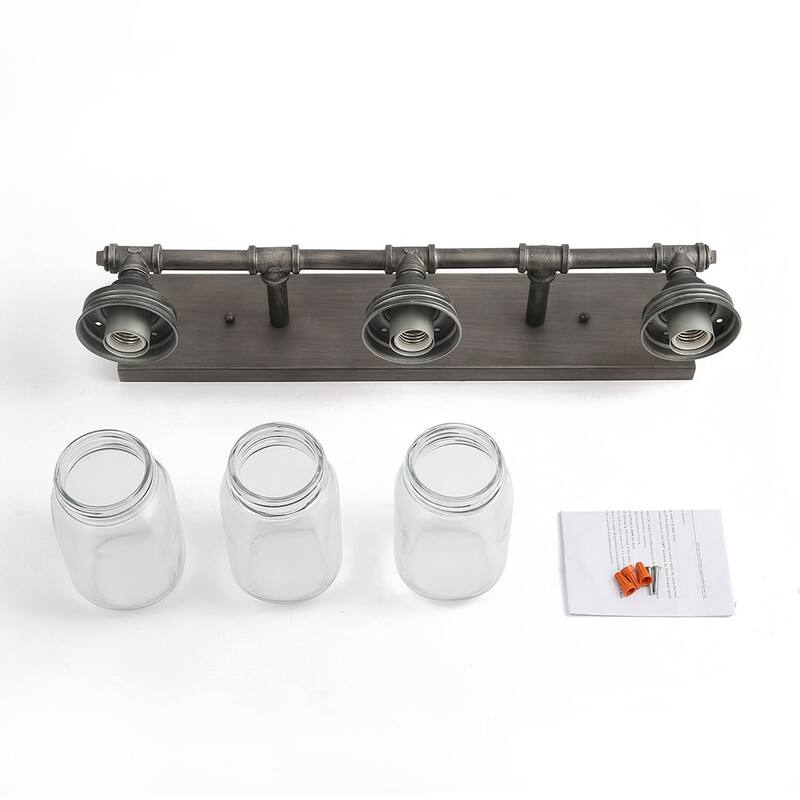 Carbon Loft Vawdrey 3-light Black Wall Sconces Vanity Lights Bathroom