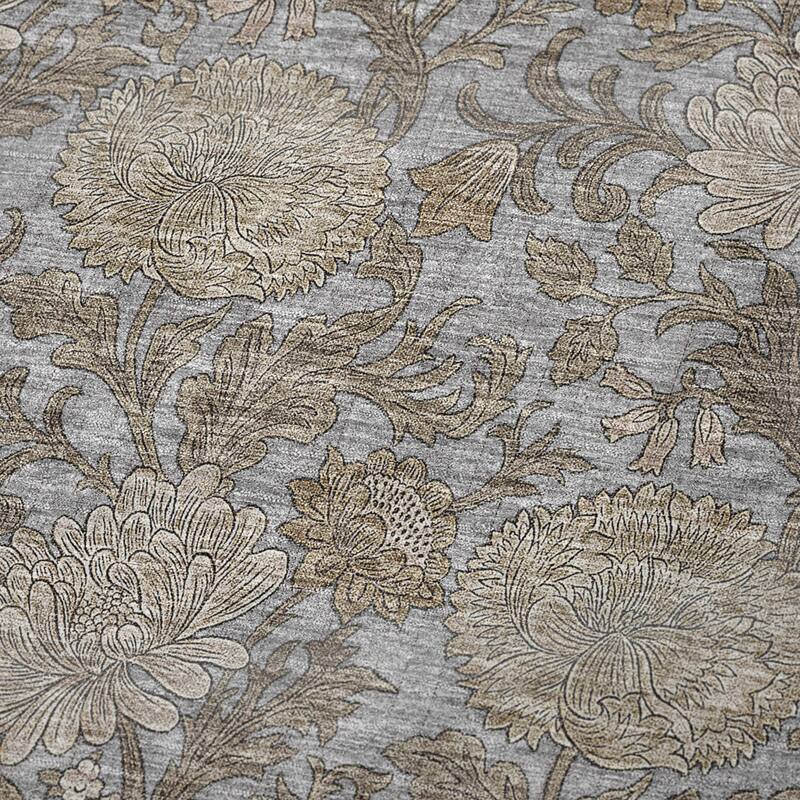 Premium Machine Washable Floral Sherpa Throw Blanket