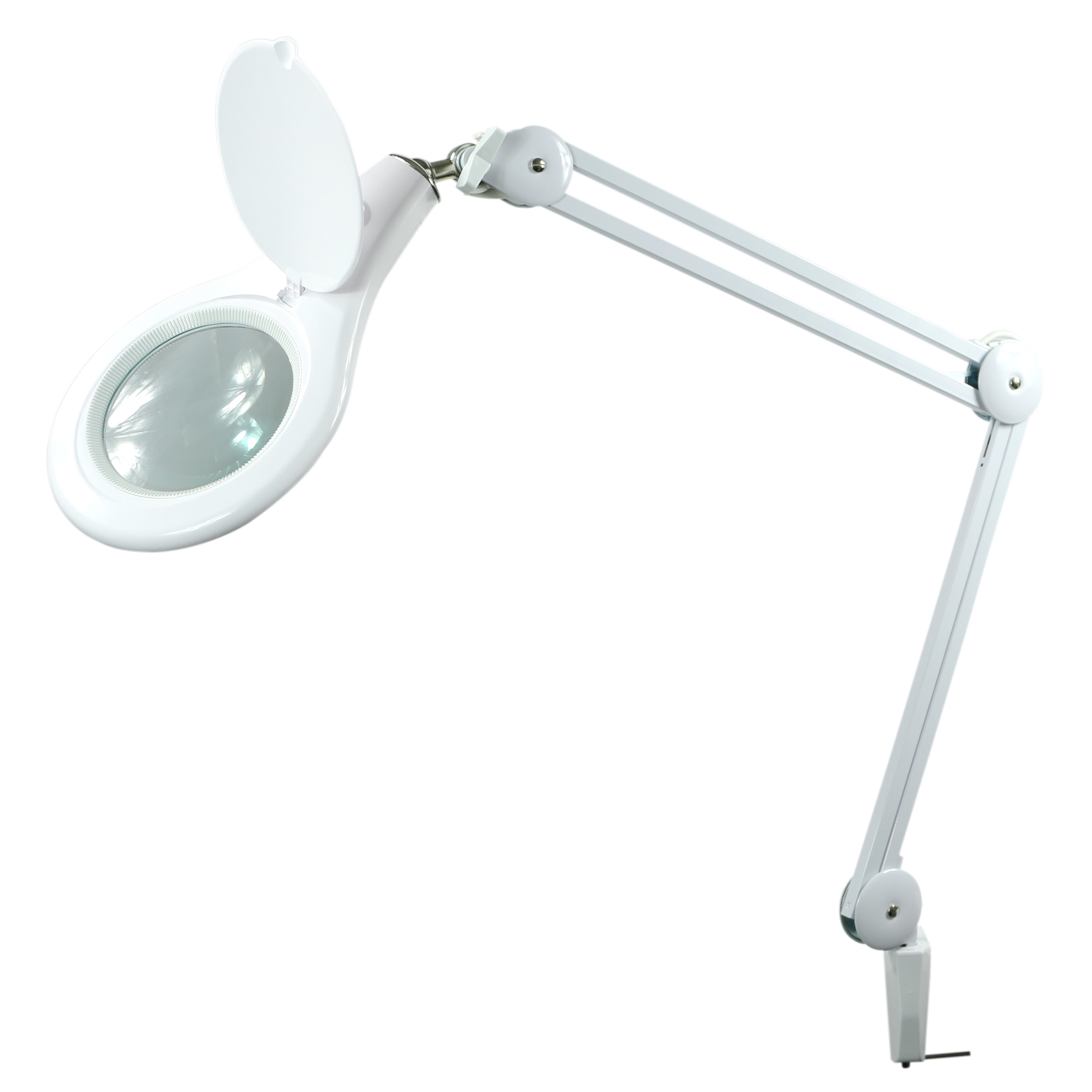 Shop Pureoptics Led Magnifying Desk Lamp With Clamp Mount Energy