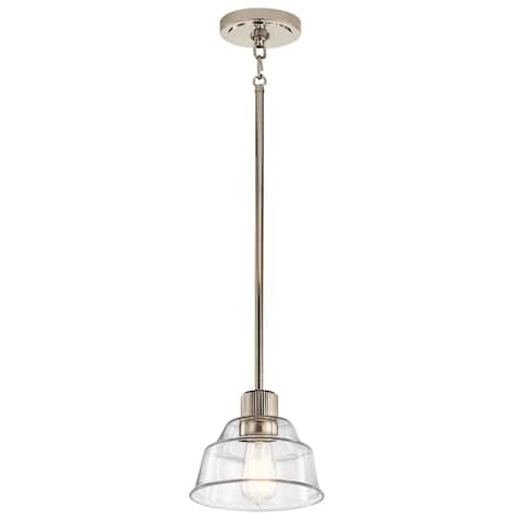 Kichler Eastmont 1 Light Mini Pendant with Clear Glass in Polished Nickel