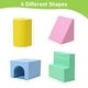 preview thumbnail 4 of 4, Toddler Foam Climbing Blocks - 4PCS Soft Indoor Play Set, Anti-Slip - Pink