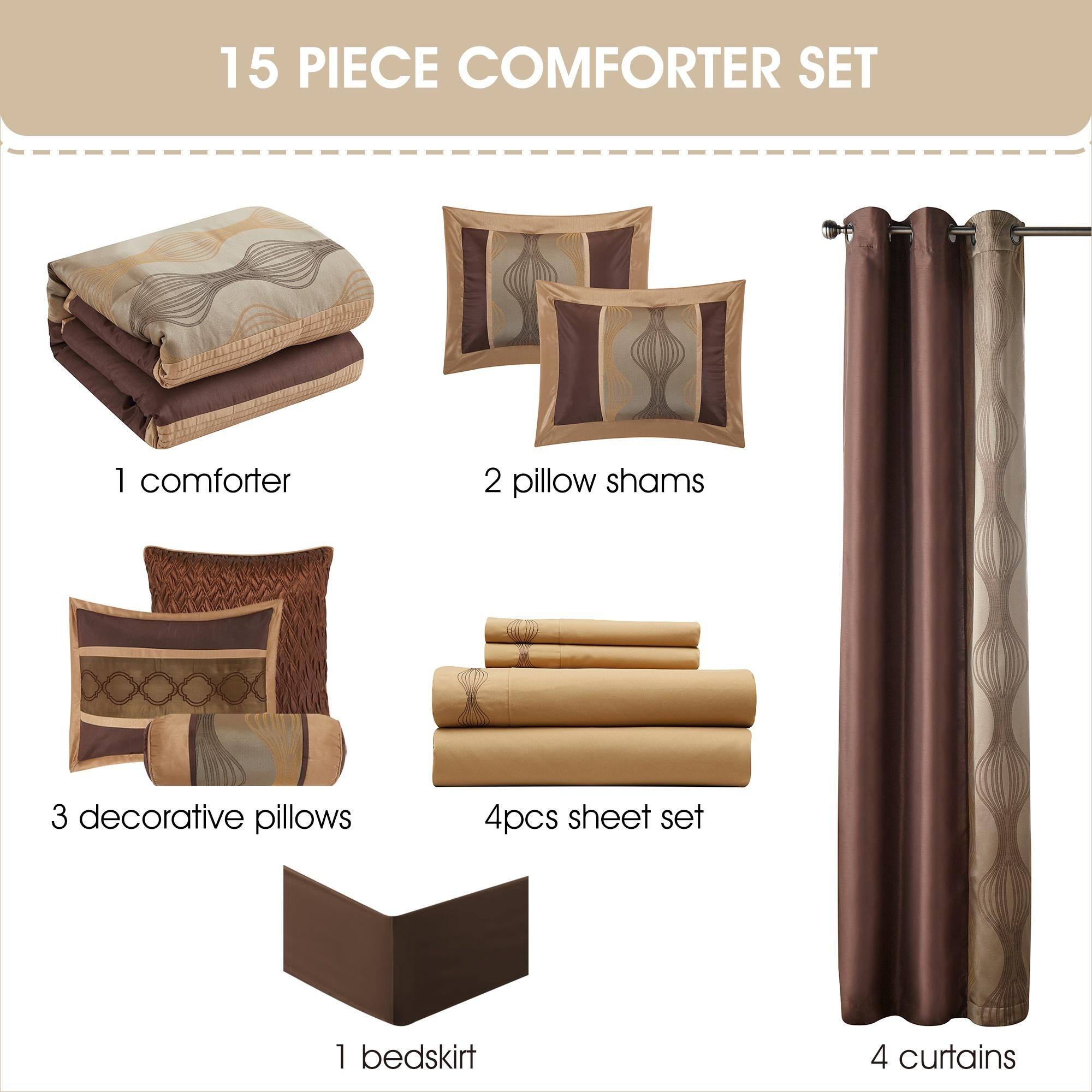 Nanshing Daniella 15 Piece Modern Geometric Room-In-A-Bag-image