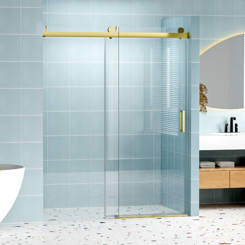 60" x 76" Single Sliding Frameless Soft-closing Shower Door - 60" x 76"