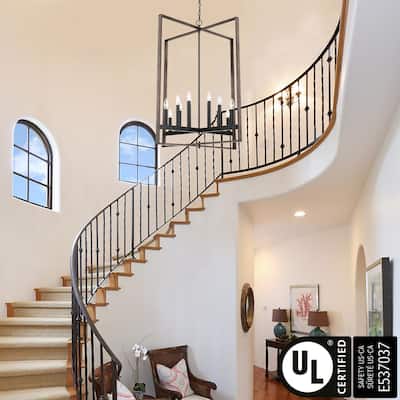 Acroma 12-light Geometric Large Farmhouse Chandelier