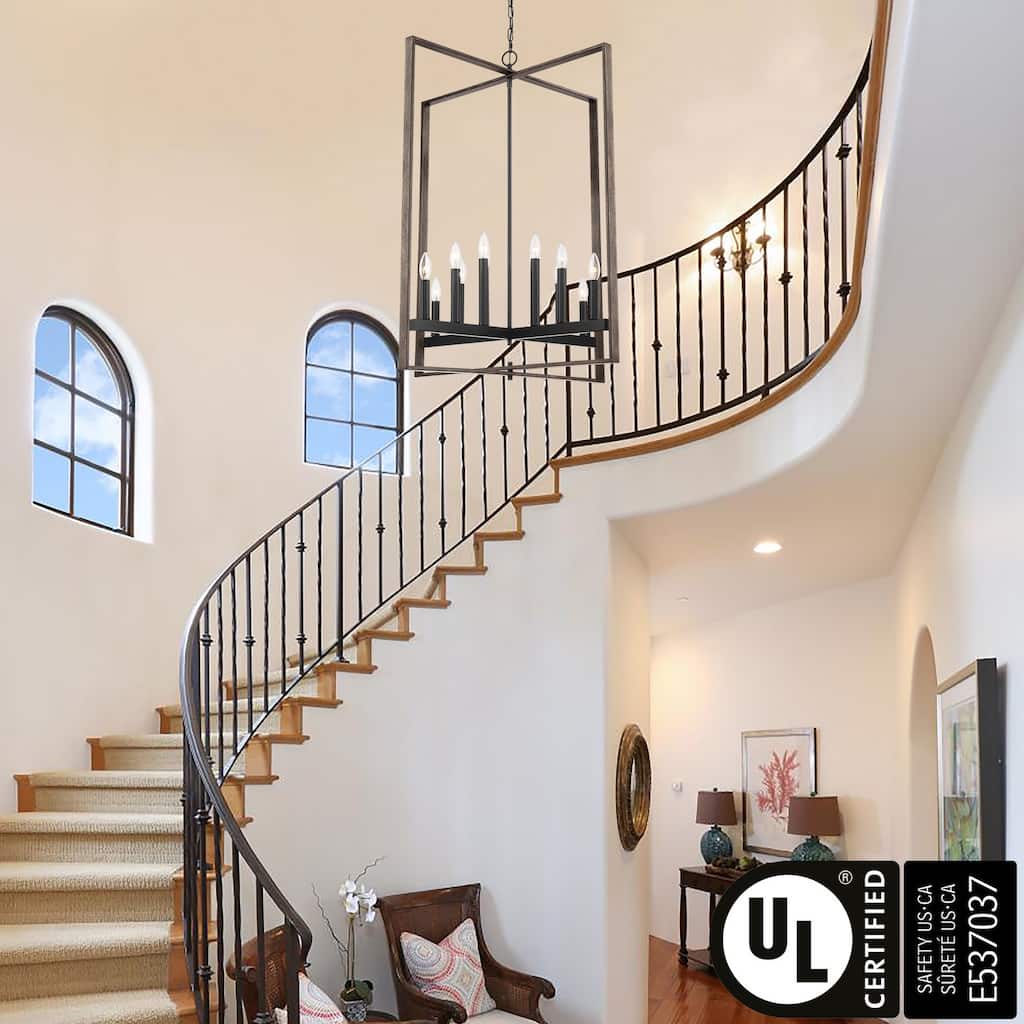 Acroma 12-light Geometric Large Farmhouse Chandelier