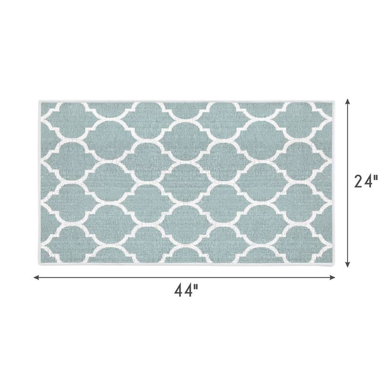 SussexHome Non-Skid Ultra-Thin Area Rugs for Laundry Room, Entryway, Bathroom and Kitchen - Washable Multipurpose Floor Mat