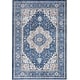 preview thumbnail 2 of 11, Nourison Fulton Indoor only Persian Area Rug 7' 9" x 9' 9" - Navy/Ivory