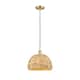 Option Satin Gold / Natural Rattan