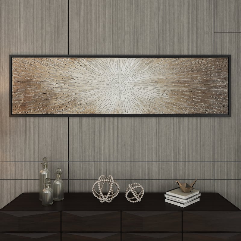 Canvas Radial Starburst Framed Wall Art