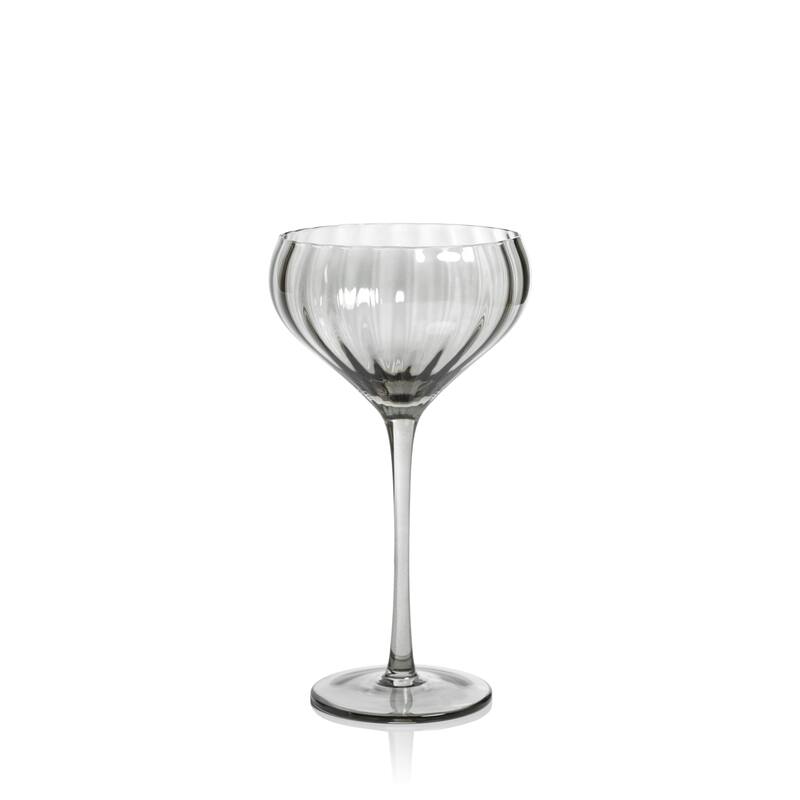 Malden Optic Cocktail Glasses, Set of 4 - Smoke