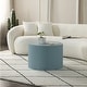 preview thumbnail 3 of 11, Modern Farmhouse Round Accent Nesting Side Coffee Table Set (Set of 2)