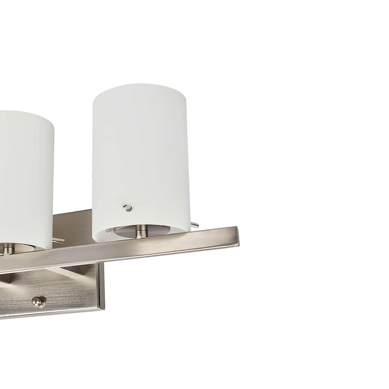 3 Light Vanity Lighting in Brushed Nickel LED integrated
