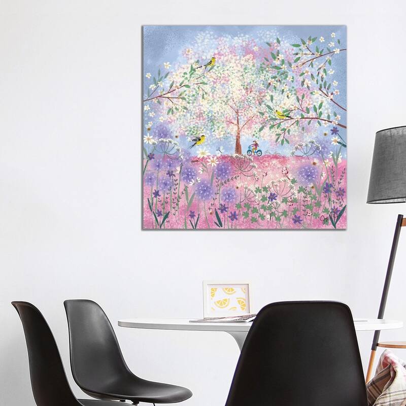 iCanvas "Periwinkle Spring Flora" by Joy Laforme Canvas Print - 37x37x1.5