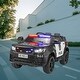 preview thumbnail 12 of 28, 12V Kids Ride-On Car Police SUV with Parental Remote Control, Siren, Flashing Lights and Music for Boys and Girls, Vehicle Toy Black