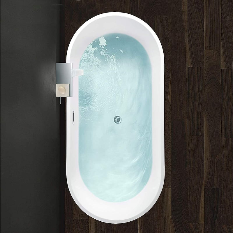 Vanity Art 54" Acrylic Freestanding Soaking Bathtub