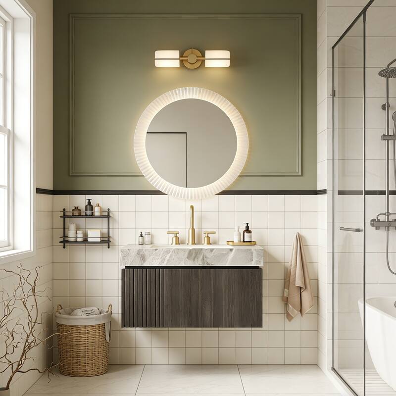 Floating Bathroom Vanity with 3 Pre-drilled Faucet Holes