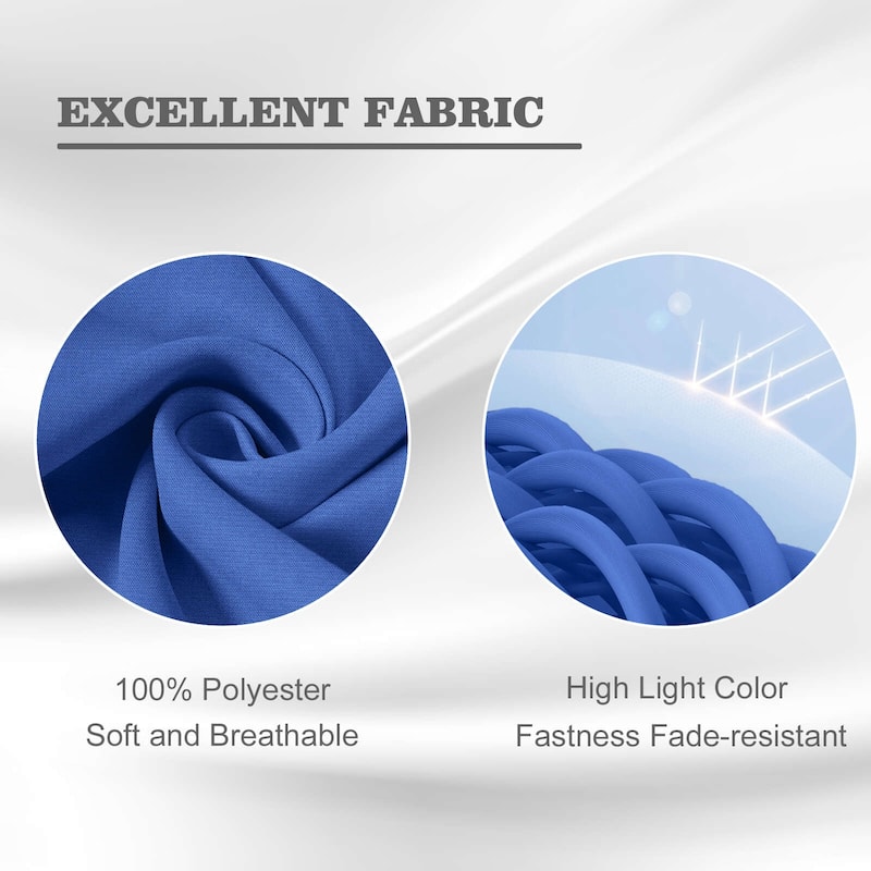 Aoodor Outdoor Chair Cushion Soft and Fade-resistant Polyester Set of 2 - 18''x19''