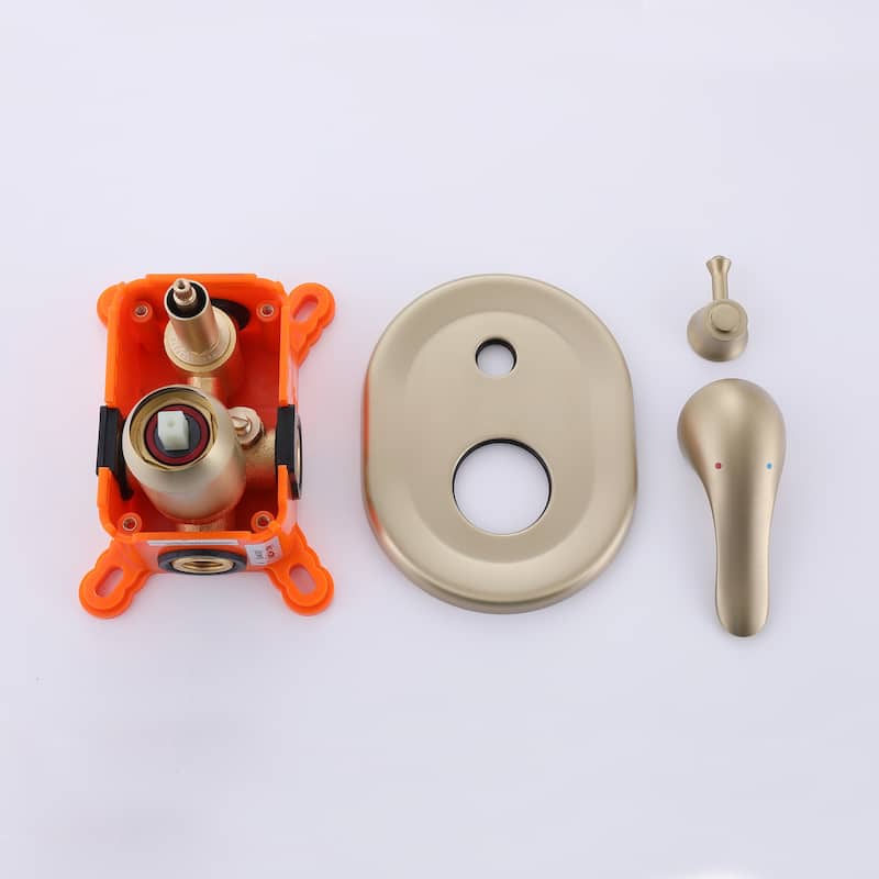 Vintage Style Bathroom Shower System With Rough-in Valve
