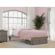 preview thumbnail 14 of 74, Colorado Platform Bed with Foot Drawer Grey - Twin XL