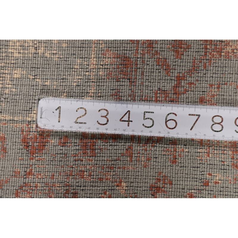 Contemporary / Abstract Area Rug Hand-Knotted Bedroom Wool Carpet - 6'6" X 9'9"