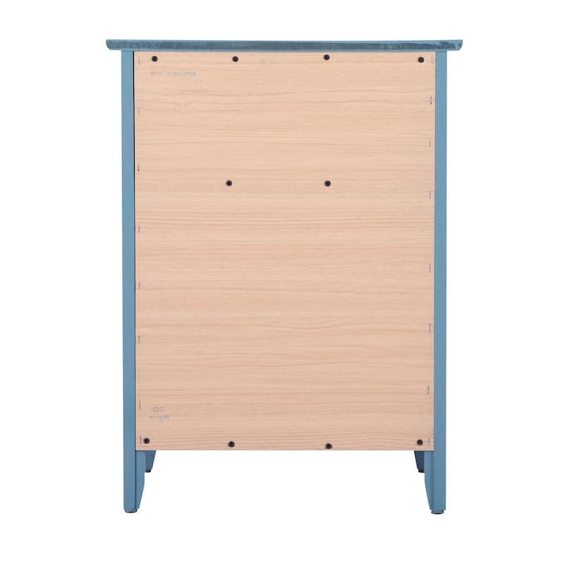 Modern 19-in Metal Hand Holder Single-Drawer Wood Nightstand with Cabinet