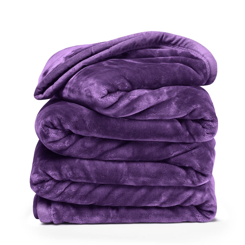Clara Clark Ultra Plush Thick Reversible Microfiber Heavy Blanket - Raschel Imitation Mink Blanket