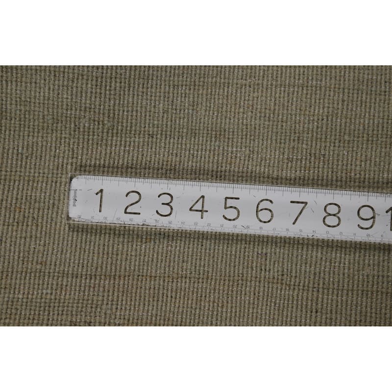 Green Modern Gabbeh Oriental Area Rug Handmade Wool Carpet - 7'9" x 9'7"