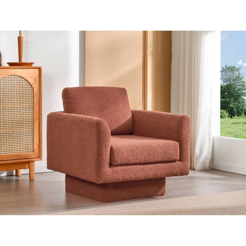 Luxurious Teddy Velvet Swivel Chair for Ultimate Comfort and Style