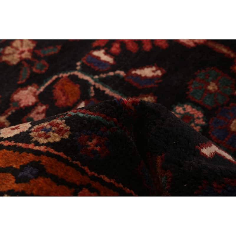 ECARPETGALLERY Hand-knotted Anatolian Vintage Navy Wool Rug - 3'7 x 10'5