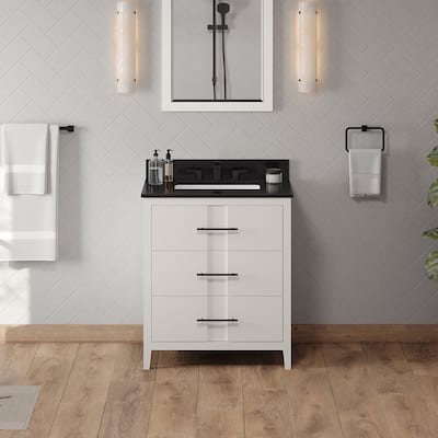 Jeffrey Alexander VKITKAT30R-GRANITE Katara 30" Free Standing Vanity