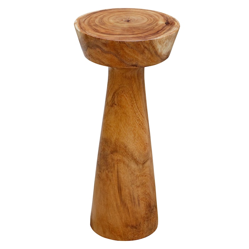 Wooden End Drink Table - 24.5" - Brown