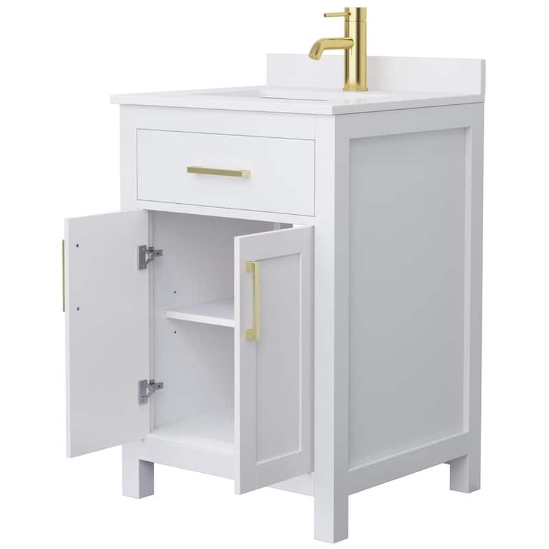 Wyndham Collection WCG242424S-VCA-MXX Beckett 24" Free Standing Single