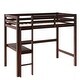 preview thumbnail 53 of 53, Loft Pine Wood Bed Frame with Safety Guardrail,Built-In Desk,Ladder,Twin Size