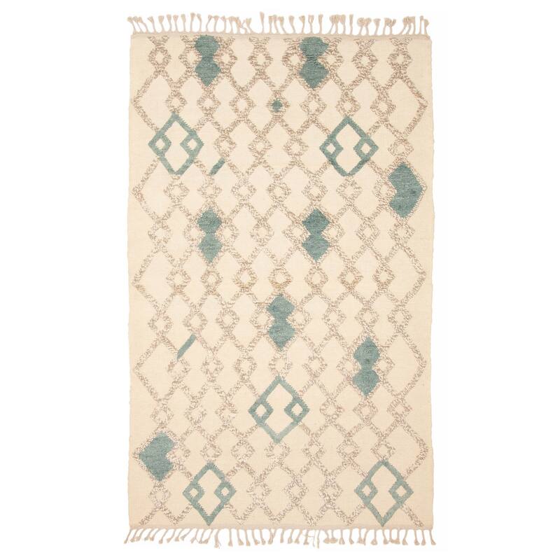 Tangier Cream Rug 5'1" x 8'3" - 5'1 x 8'3 - Cream - 5'1 x 8'3
