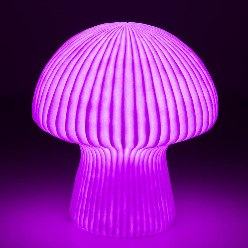 Aria Home Mushroom Table Lamp Sculpted Sandstone Led Rgb Compatible